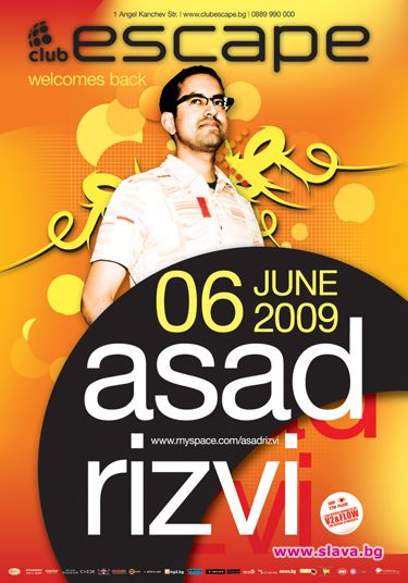 DJ ASAD RIZVI е госта на Ескейп тази събота