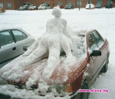 Румънец прави секс с булката в снегорин 