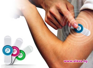 Изобретиха MP3 плейър-лепенка