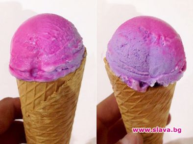 Сладолед си мени цвета при докосване с устни   