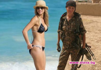 Моделката, която отиде да се сражава в Сирия