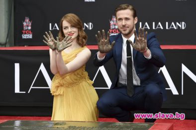 Ема Стоун и Райън Гослинг оставиха отпечатъци