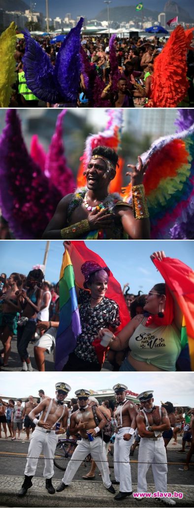Хиляди на гей парада в Рио