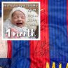 Внучката на Стоичков с подарък от Меси, Неймар и Суарес 
