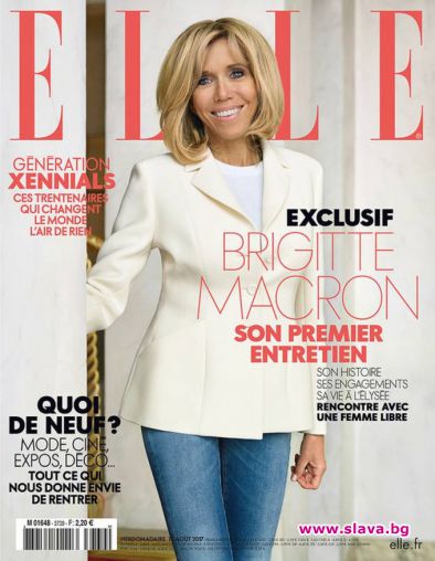 Бриджит Макрон е най-продаваната корица на френското издание на списание ELLE