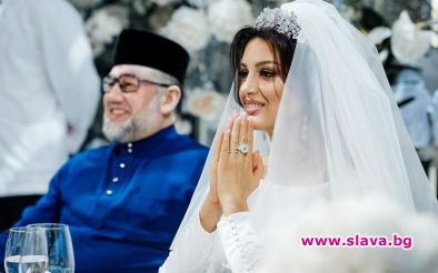 Ексмиската кралица с първи снимки от сватбата