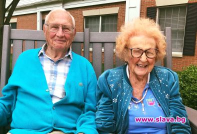 Той на 100, тя на 103 и се женят