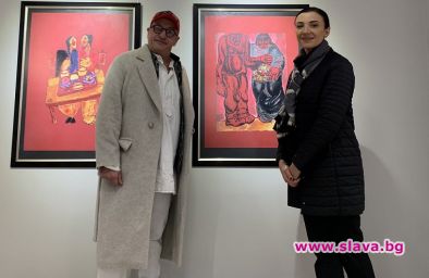 Дипломати гледат графики на Зураб Церетели в София