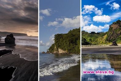 Зашеметяващи плажове с черен пясък, за които не сте подозирали
