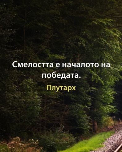 Смелостта е началото на победата: Плутарх