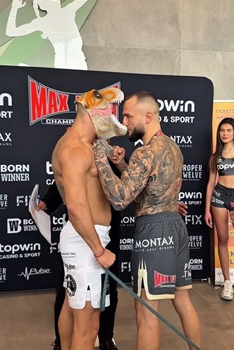 Георги Валентинов излезе като динозавър на официалния кантар на MAX FIGHT 60
