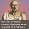 Глупаво е да правиш планове за целия си живот, след като не си господар дори на утрешния ден