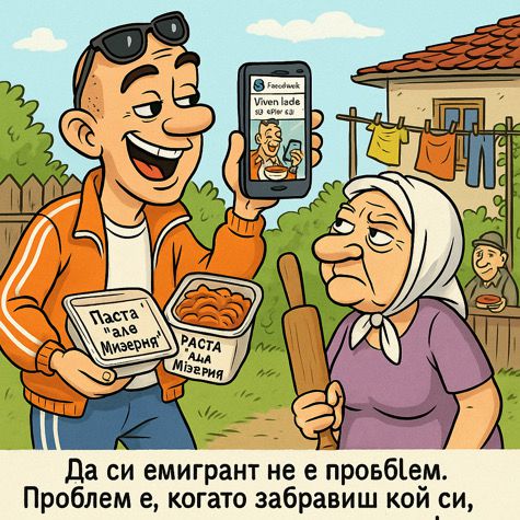 Смях: Комплексът на емигранта: паста „ала мизерия“ и превъзходство над „останалите”