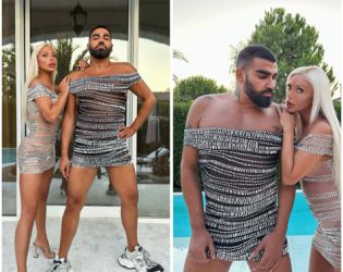 Азис пак позира с рокля на Емануела