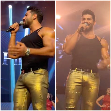 Фики по потник и прилепнали златни панталони