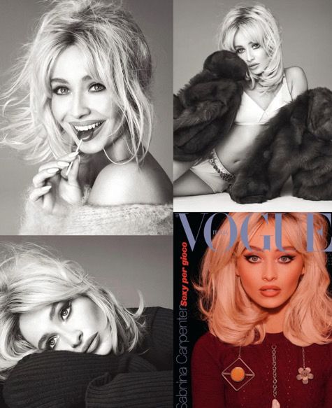 Сабрина Карпентър като Бриджит Бардо за Vogue Italia