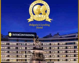 InterContinental Sofia е отличен като „Водещ хотел на България“ за 2025 г.