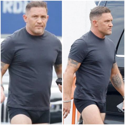 Том Харди без панталони – по боксерки на сетa на „Mobland“