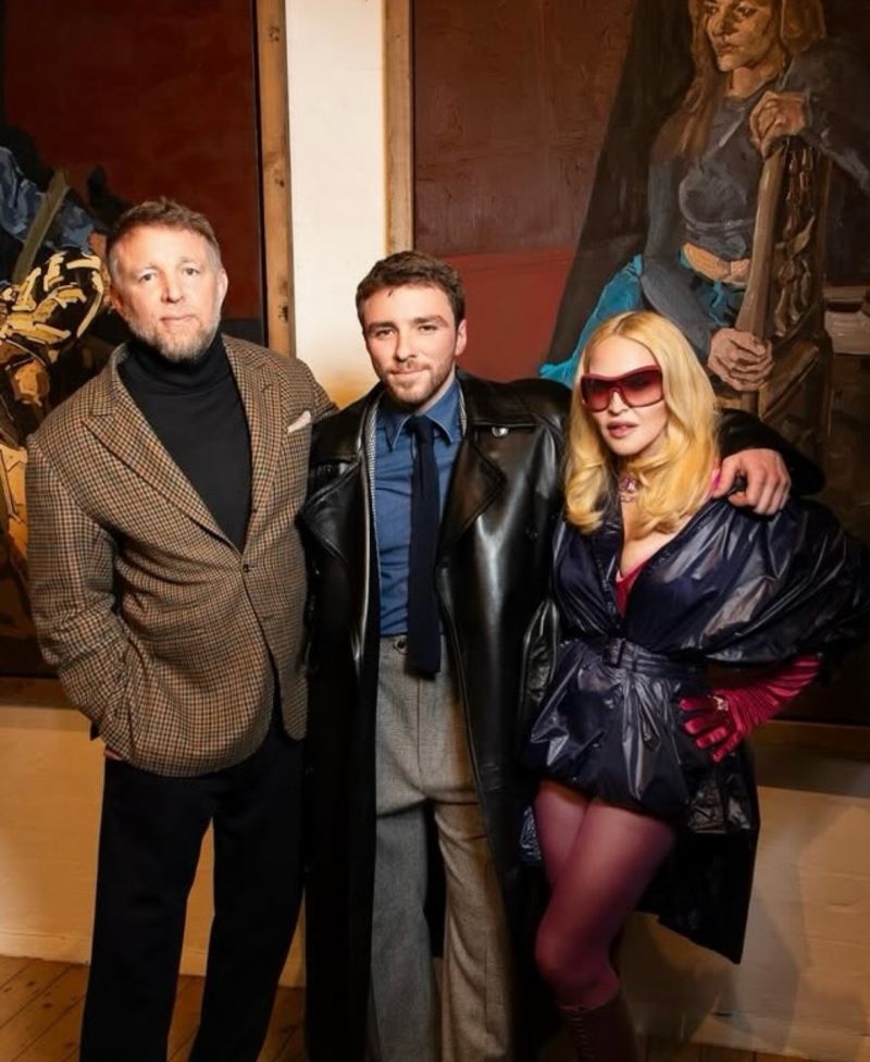 Роко Ричи с Мадона и Гай Ричи на изложба