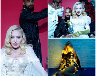 Мадона с коледна фотосесия