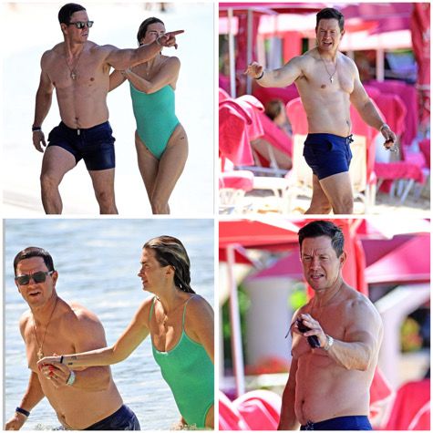 Марк Уолбърг и съпругата му Риа Дърам взривиха плажа в Барбадос с перфектни тела