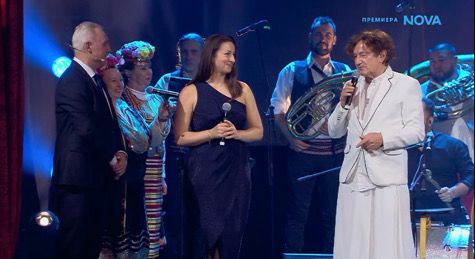 Горан Брегович с пола на рождения ден на Христо Стоичков