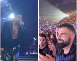 Азис показа съпруга си на концерта 