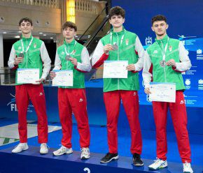 Вицешампиони сме на Европа на сабя за кадети