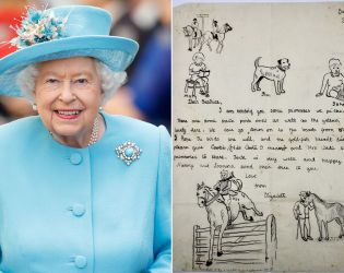 Непубликувано писмо с рисунки на 10-годишната Елизабет II отива на търг