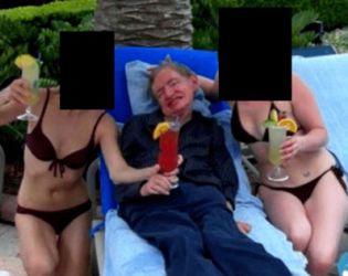 Семейството на Стивън Хокинг разкри истината за снимката с жени в бански от файловете на Джефри Епст