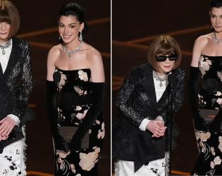 Анна Уинтър и Ан Хатауей на сцената на Оскарите – феновете в екстаз