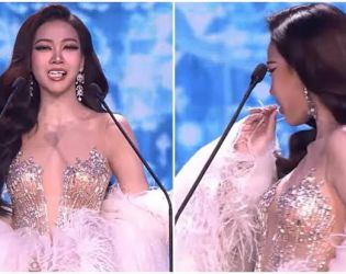 Миска си изпусна ченето на сцената