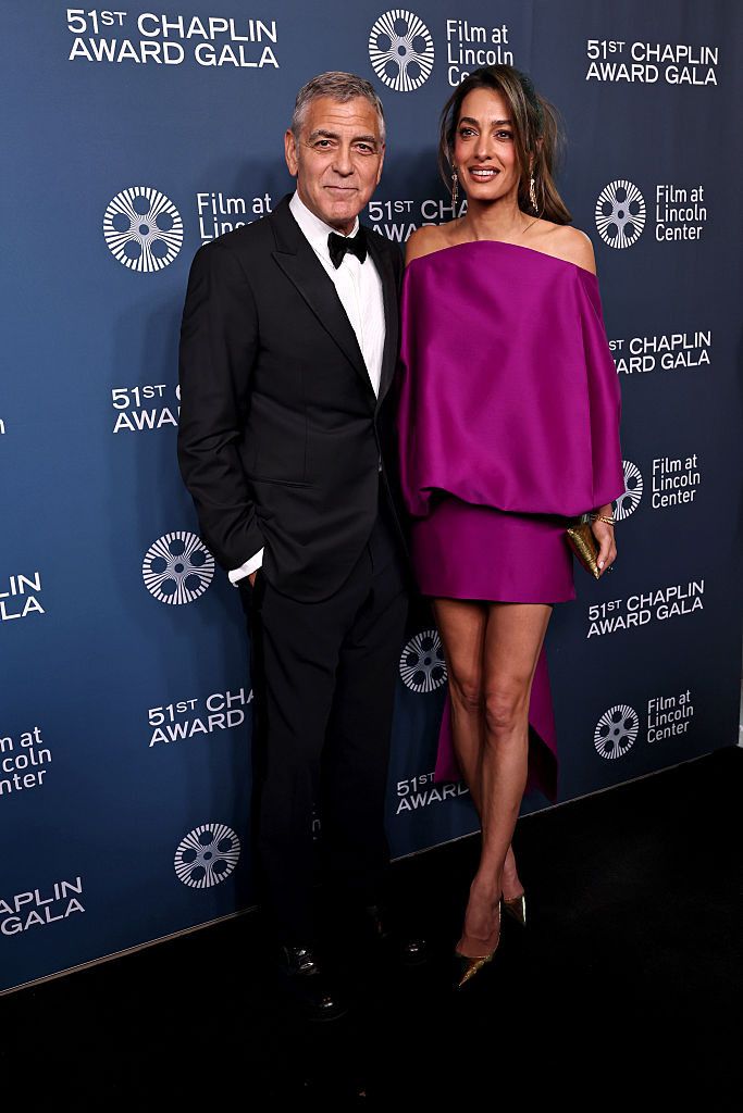 Амал Клуни блесна в лилаво, а Джордж разкри кога започва „Бандата на Оушън 14“