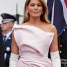Мелания Тръмп в розов Dior обра овациите на вечеря с Крал Чарлз III