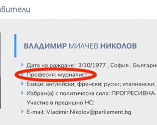 Журналист се е писал Вл.Николов на сайта на НС: ФОТО НА ДЕНЯ