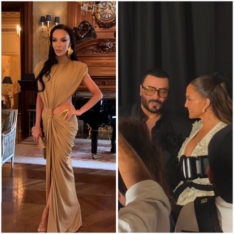 Галена и Джей Ло на ревюто на Zuhair Murad в Париж