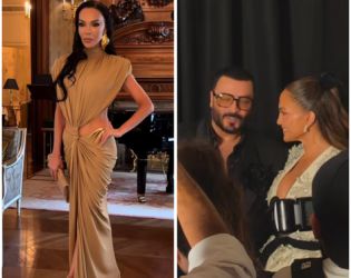 Галена и Джей Ло на ревюто на Zuhair Murad в Париж