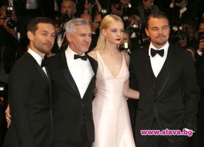 slava.bg : Tobey Maguire, director Baz Luhrmann, actors Carey Mulligan and Leonardo Di Caprio slava.bg : Tobey Maguire, director Baz Luhrmann, actors Carey Mulligan and Leonardo Di Caprio